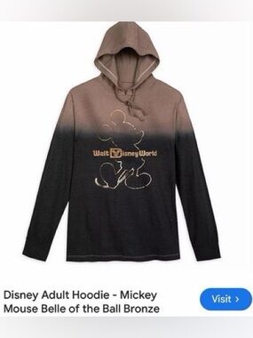 Great Condition Walt Disney World Mickey Mouse Ombre Hoodie - Size Medium